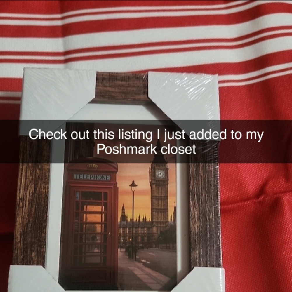 Vintage Brown Picture Frame with London Landmark